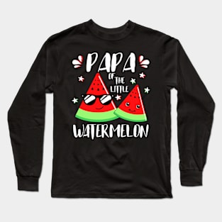 Papa Of The Little Watermelon Long Sleeve T-Shirt